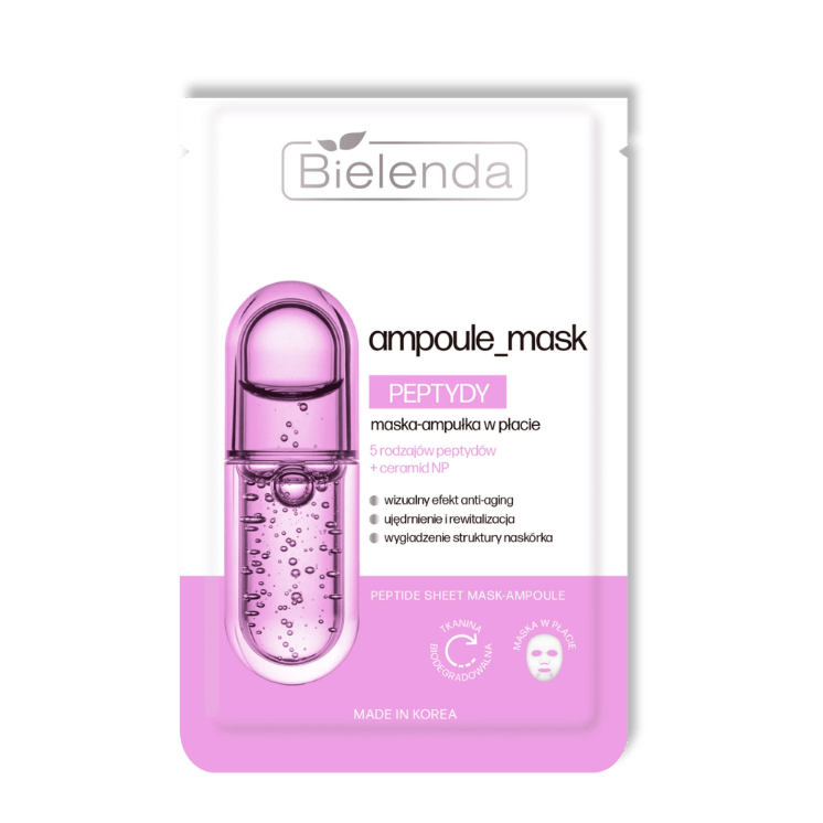BIELENDA Ampoule Mask Peptiden Sheet Mask - Ampul 1 st. - Milucevi Beauty Store
