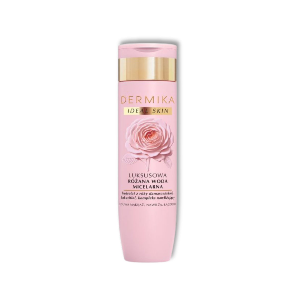 Dermika Ideal Skin Luxe Różana Woda Micelarna Oczyszcza, Nawilża i Koi 200ml