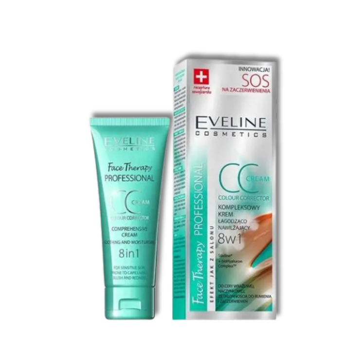 Eveline Face Therapy Professional CC Cream 8in1 Colour Corrector - Milucevi Beauty Store