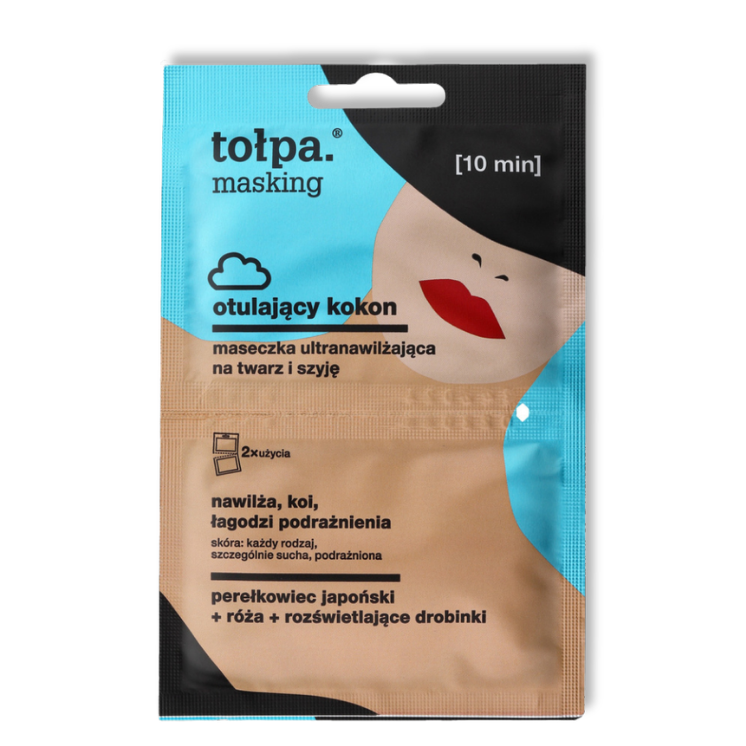 TOŁPA Masking Ultra-Hydraterende Masker voor Gezicht en Hals - Omhullende Cocon 5mlx2