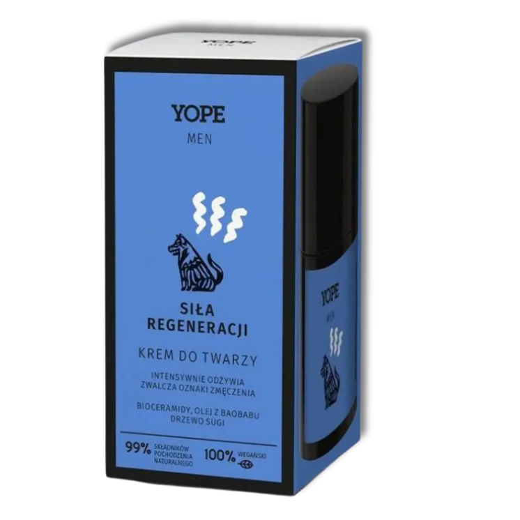 YOPE Men Wood Gezichtscrème voor Mannen - Kracht van Regeneratie 50 ml