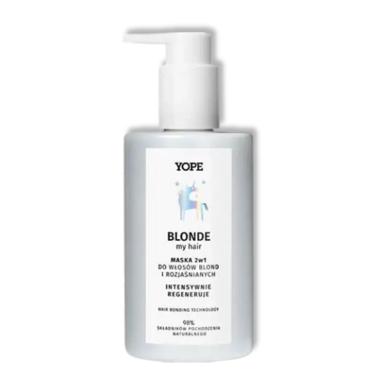YOPE Blonde My Hair Maska 2w1 do Włosów Blond i Rozjaśnianych - Intensywna Regeneracja 300 ml