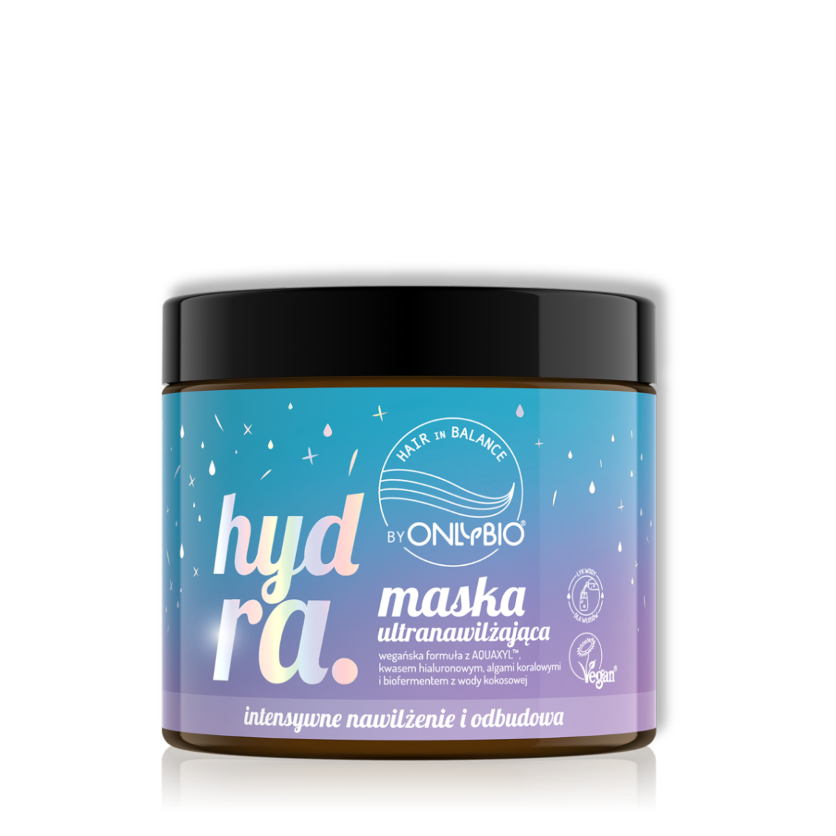 OnlyBio Hair in Balance Hydra Ultranawilżająca i Regenerująca Maska do Włosów Wegańska 400ml