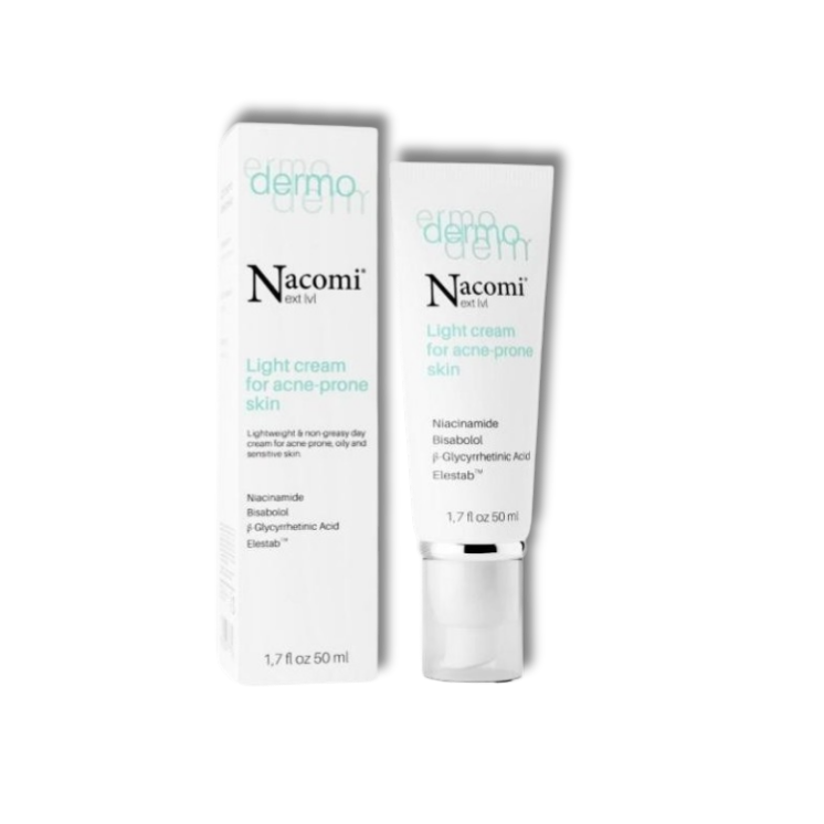 Nacomi Next Level Dermo Lichte Dagcrème voor Acnegevoelige Huid 50 ml