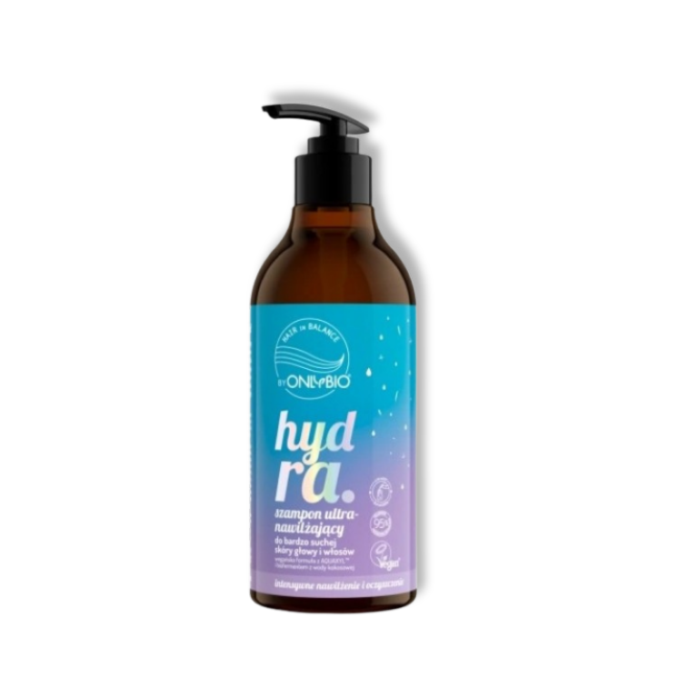 ONLYBIO Hair in Balance Hydra Ultra-Hydraterende Shampoo voor Zeer Droge Hoofdhuid en Haar 400 ml