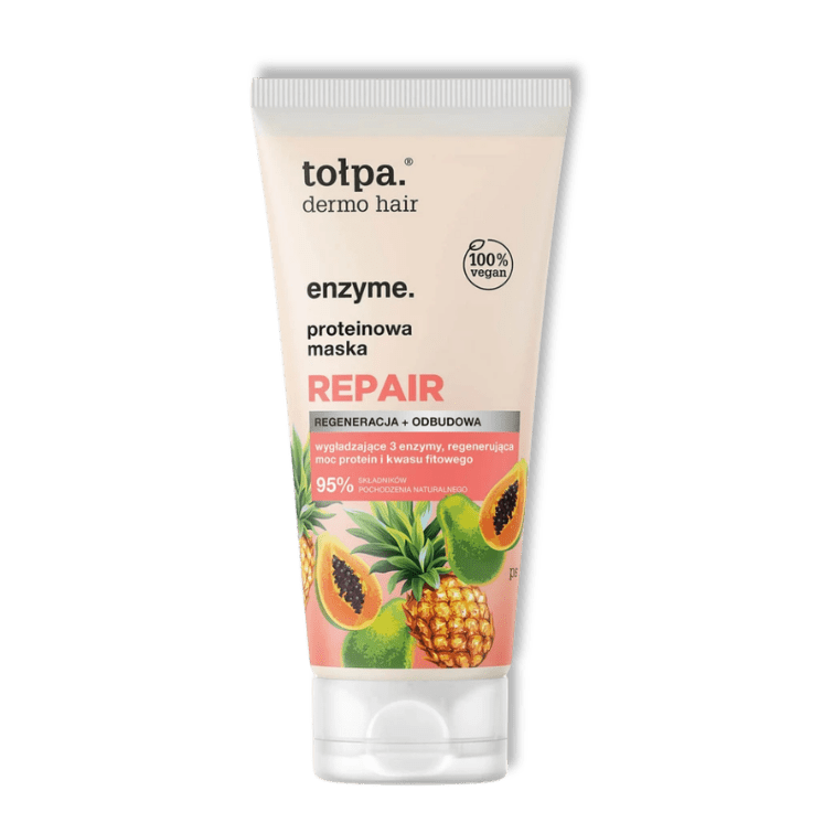 TOŁPA Dermo Hair Enzyme Protein Haarmasker Repair 200 ml - Milucevi Beauty Store