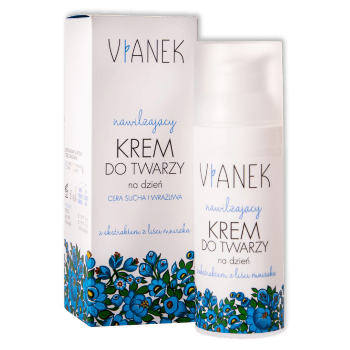 Vianek Hydraterende Dagcrème voor Droge en Gevoelige Huid 50ml - Milucevi Beauty Store