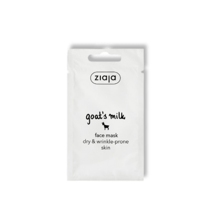 Ziaja Geitenmelk Gezichtsmasker Melkachtig Kompres voor Droge & Rimpelgevoelige Huid 7 ml - Milucevi Beauty Store