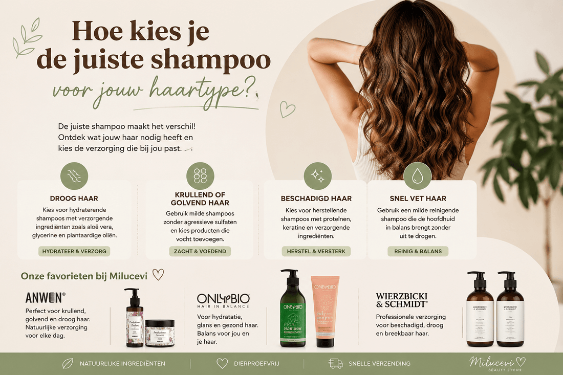 Hoe kies je de juiste shampoo voor jouw haartype? - Milucevi Beauty Store