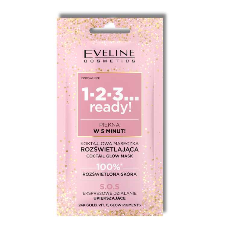 Eveline 1-2-3... Ready! Verlichtende Cocktailmasker Gezicht 8ml