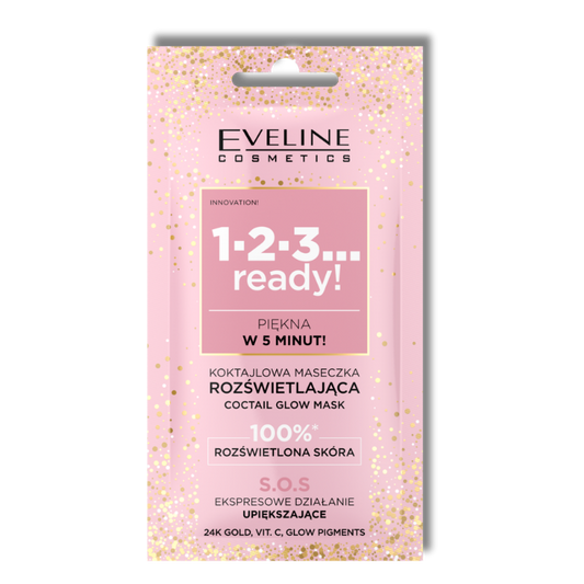 Eveline 1-2-3... Ready! Verlichtende Cocktailmasker Gezicht 8ml