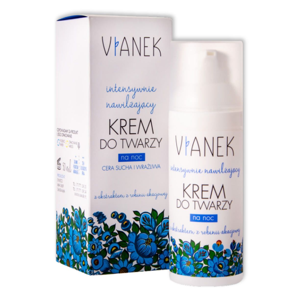 Vianek Intensywnie Nawilżający Krem na Noc 50ml