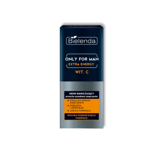 Bielenda Only For Man Extra Energy Vitamine C Hydraterende Crème Tegen Vermoeidheid 50ml
