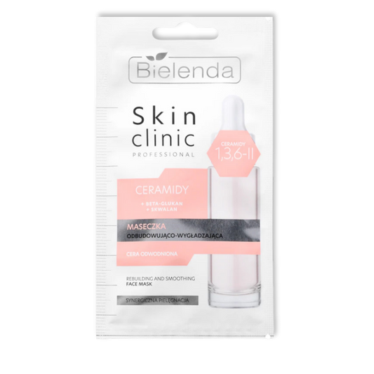 Bielenda Skin Clinic Professional Ceramidy 1,3,6-II Maska do twarzy Odbudowująca i wygładzająca 8g