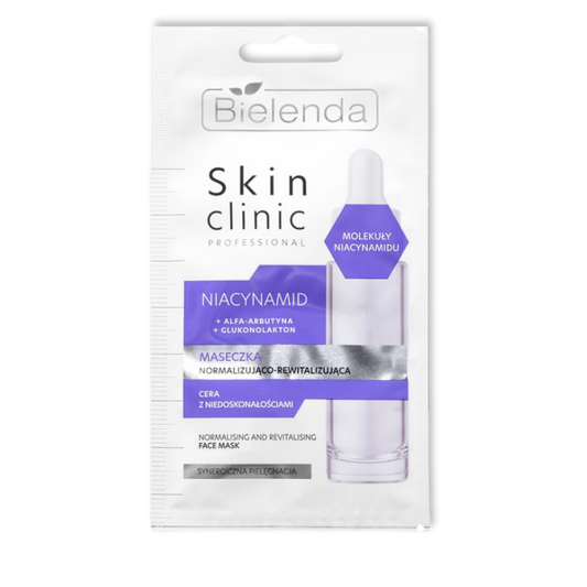 Bielenda Skin Clinic Professional Niacinamide Normalizująco-Rewitalizująca Maska do Twarzy 8g
