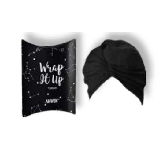 Anwen Wrap It Up Turban – Zwart - Milucevi Beauty Store