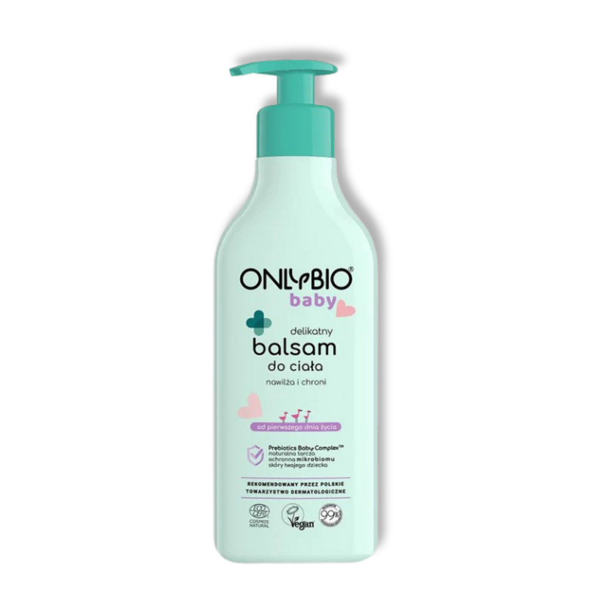 OnlyBio Baby Zachte Lichaamslotion voor Kinderen Hydrateert & Beschermt Prebiotics Baby Complex Vegan Vanaf Dag 1 300ml