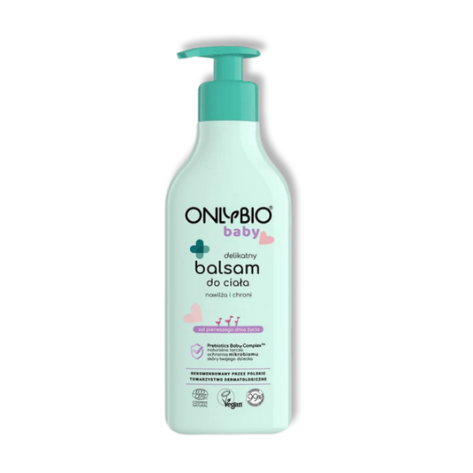 OnlyBio Baby Zachte Lichaamslotion voor Kinderen Hydrateert & Beschermt Prebiotics Baby Complex Vegan Vanaf Dag 1 300ml
