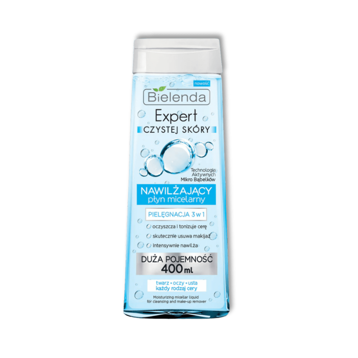 Bielenda Expert Hydraterende Micellair Water 3-in-1 Make-up Remover 400ml - Milucevi Beauty Store