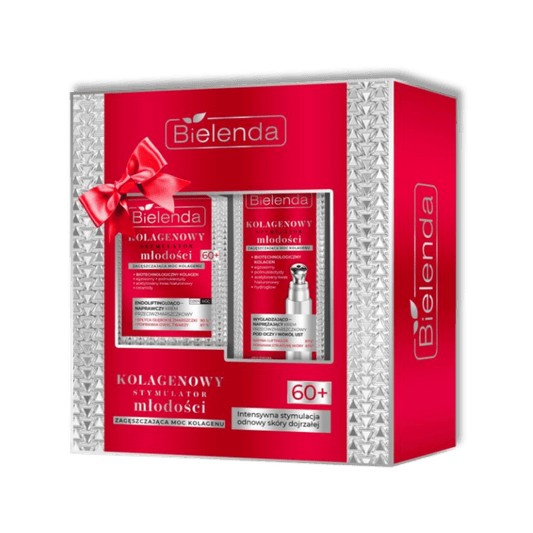 Bielenda Kolageen Jeugdstimulator 60+ Cadeauset Anti-Rimpelcrème + Oog- & Lippenzone Crème - Milucevi Beauty Store