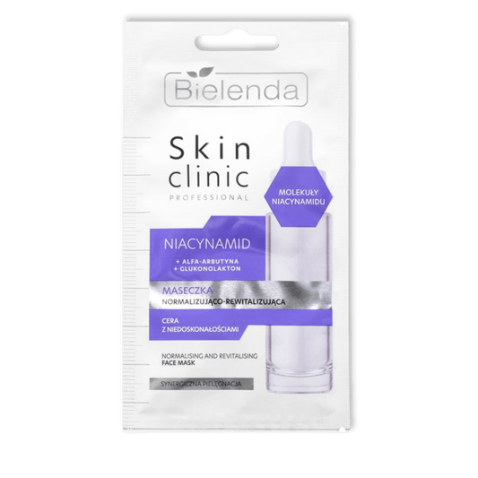 Bielenda Skin Clinic Professional Niacinamide Gezichtsmasker Normaliserend & Revitaliserend 8g - Milucevi Beauty Store