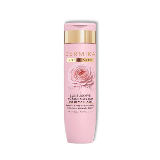 Dermika Ideal Skin Luxe Rozen Make-up Reinigingsmelk Reinigt, Hydrateert & Kalmeert 200ml - Milucevi Beauty Store