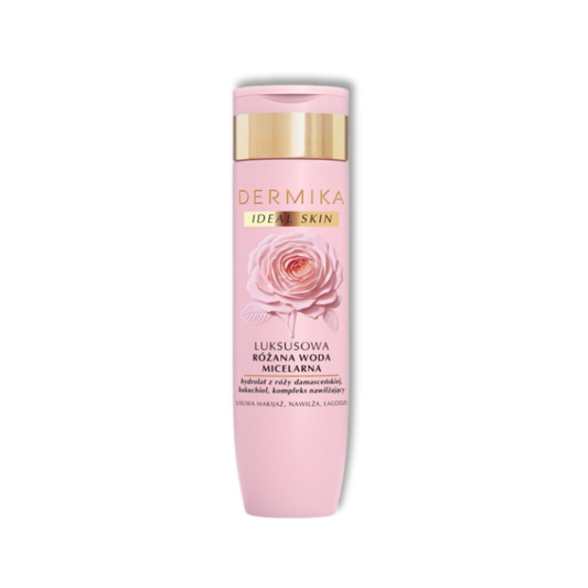 Dermika Ideal Skin Luxe Różana Woda Micelarna Oczyszcza, Nawilża i Koi 200ml