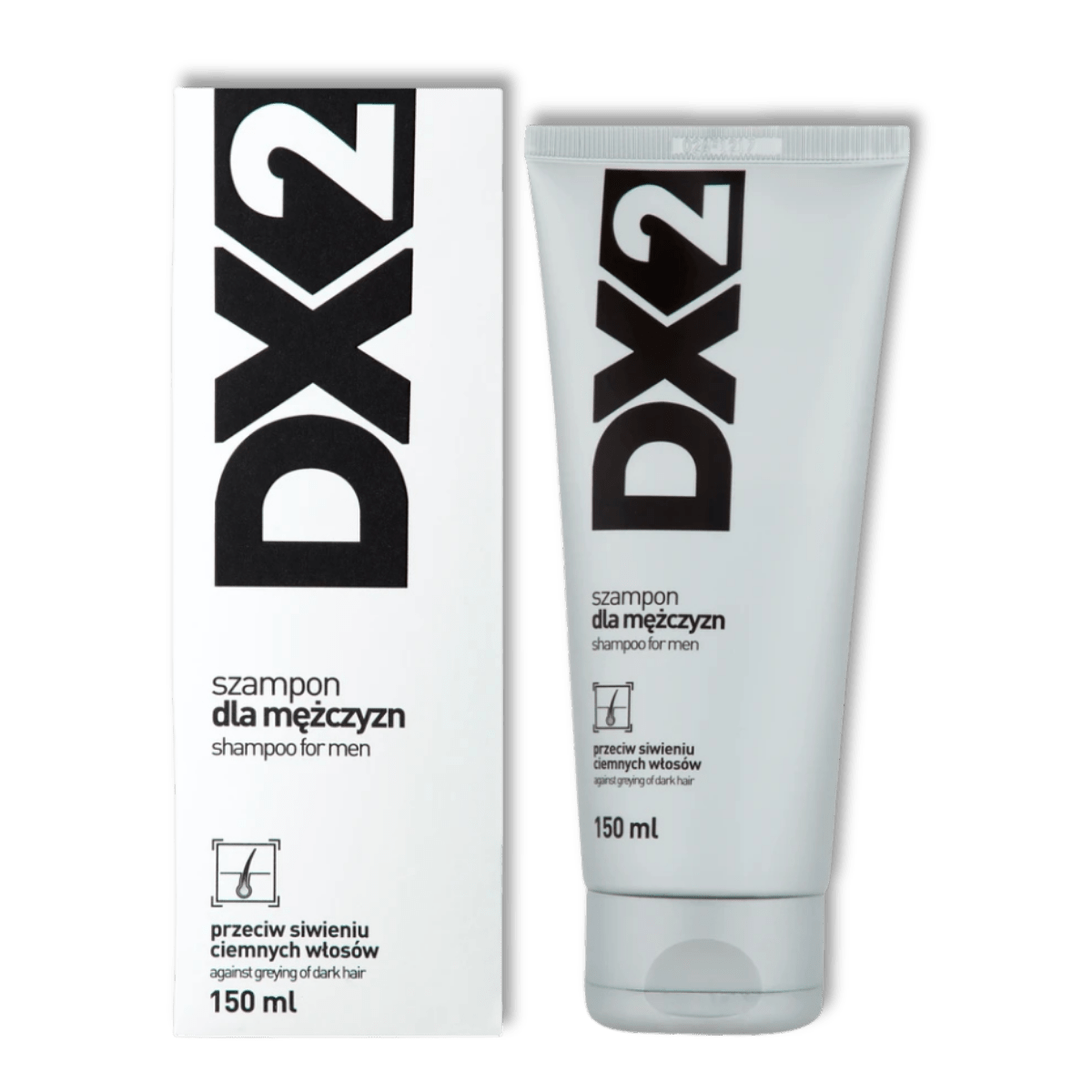 DX2 Anti - Vergrijzing Shampoo voor Donker Haar Mannen 150ml - Milucevi Beauty Store