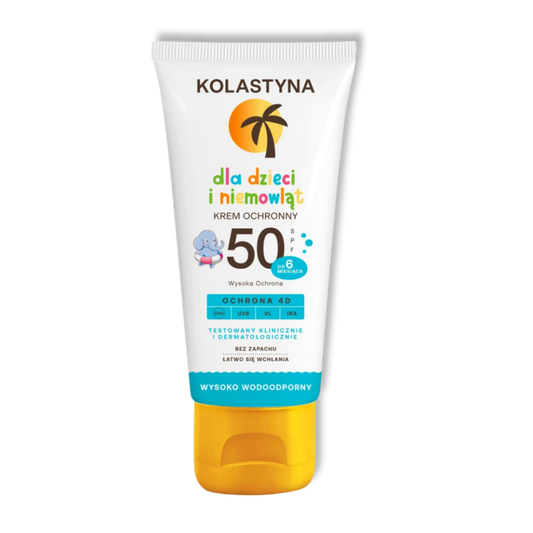 Kolastyna SPF50+ Beschermende Emulsie Gezicht & Lichaam Kinderen & Baby's Gevoelige Huid 4D Bescherming 50ml