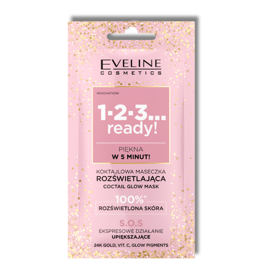 Eveline 1-2-3... Ready! Verlichtende Cocktailmasker Gezicht 8ml - Milucevi Beauty Store
