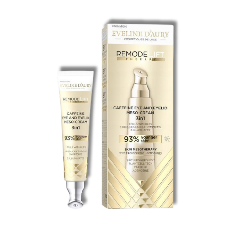 Eveline D'Aury Remodelift Therapy Caffeïne Mezo-Crème 3in1 Ogen & Oogleden 15ml