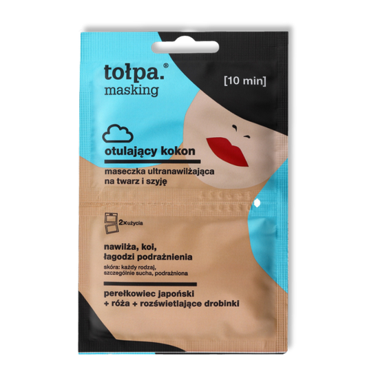 TOŁPA Masking Ultra-Hydraterende Masker voor Gezicht en Hals - Omhullende Cocon 5mlx2