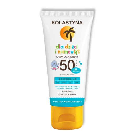 Kolastyna SPF50+ Beschermende Emulsie Gezicht & Lichaam Kinderen & Baby's Gevoelige Huid 4D Bescherming 50ml - Milucevi Beauty Store