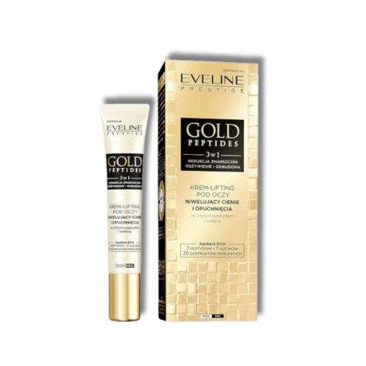 Eveline Gold Peptides Lifting Oogcrème 3in1 Wallen & Donkere Kringen 15ml