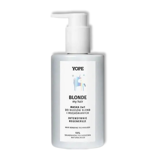 YOPE Blonde My Hair Maska 2w1 do Włosów Blond i Rozjaśnianych - Intensywna Regeneracja 300 ml