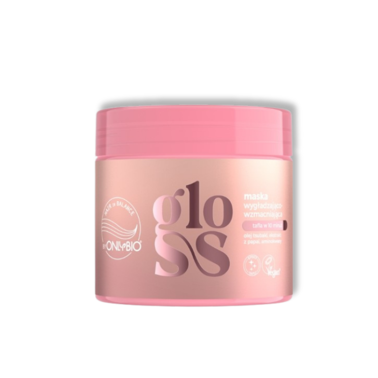 ONLYBIO Hair in Balance Gloss Gladmakend-Versterkend Haarmasker 280 ml