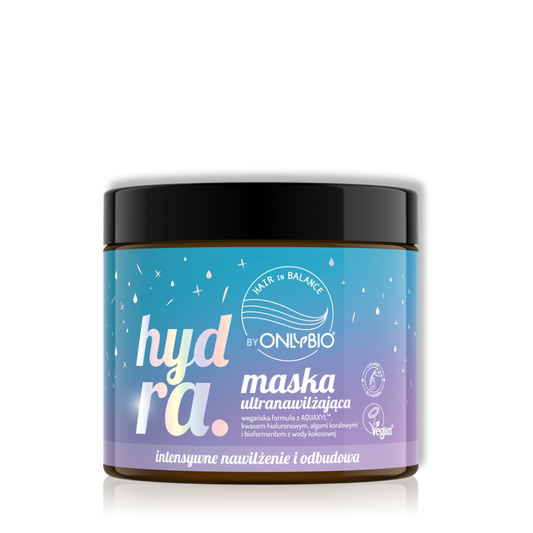 OnlyBio Hair in Balance Hydra Ultranawilżająca i Regenerująca Maska do Włosów Wegańska 400ml
