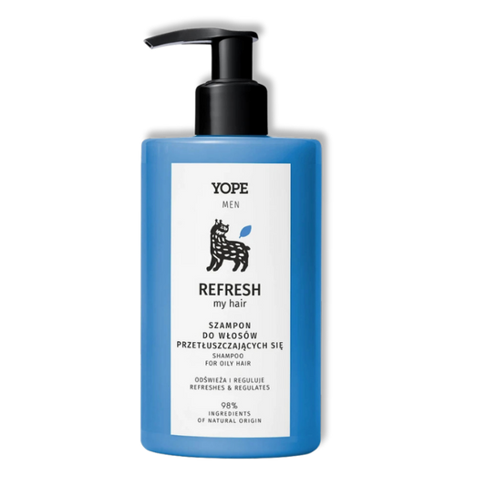 YOPE Men Refresh My Hair Szampon dla Mężczyzn do Włosów Tłustych 300 ml