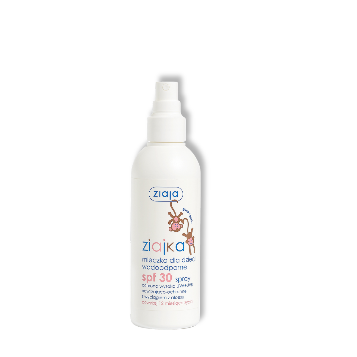 Ziaja Ziajka Waterbestendige Zonnebrandspray voor Kinderen SPF30 UVA+UVB Aloëvera Vanaf 12 Maanden 170ml