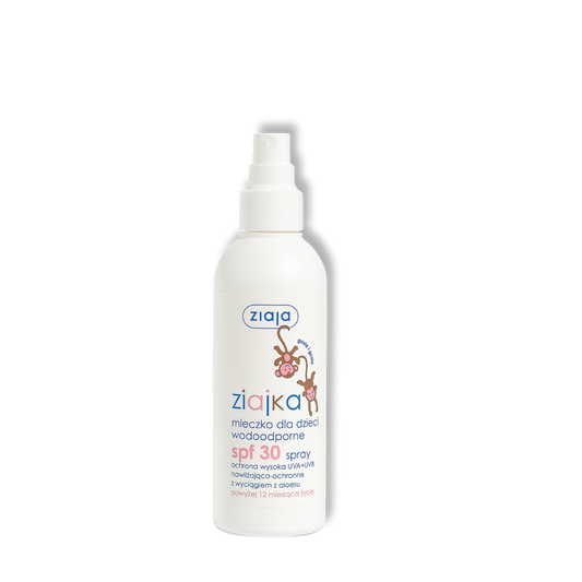 Ziaja Ziajka Waterbestendige Zonnebrandspray voor Kinderen SPF30 UVA+UVB Aloëvera Vanaf 12 Maanden 170ml
