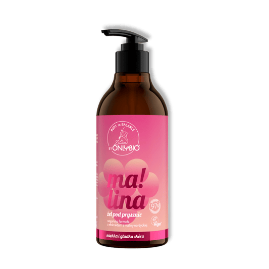 ONLYBIO Body in Balance Douchegel Framboos 400 ml - Milucevi Beauty Store