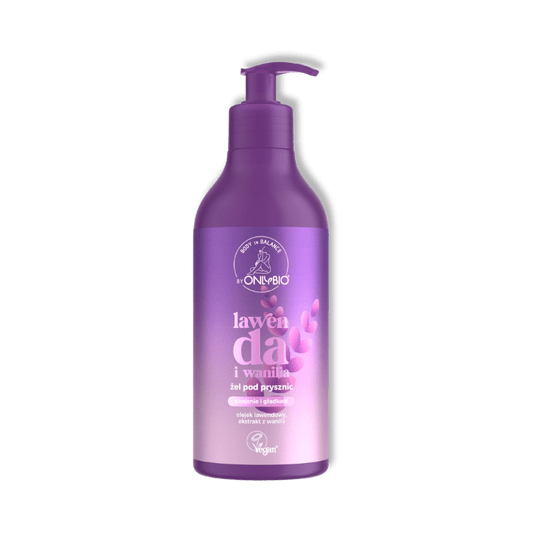 ONLYBIO Body in Balance Douchegel Lavendel en Vanille 400 ml - Milucevi Beauty Store