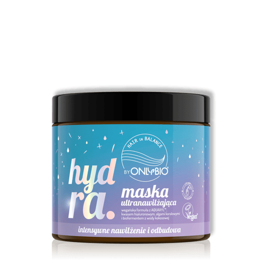 OnlyBio Hair in Balance Hydra Ultra - Hydraterende & Herstellende Haarmasker Vegan 400ml - Milucevi Beauty Store
