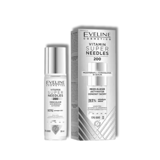 Eveline Vitamin Super Needles 200 Mezo-Elixir Huidvernieuwing Activator 30ml