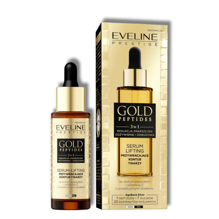 Eveline Gold Peptides Lifting Serum 3in1 Gezichtscontour 30ml