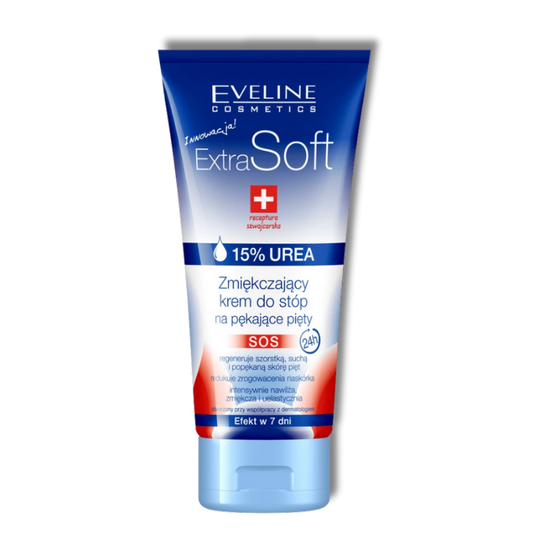 Eveline Extra Soft Verzachtende Voetcrème Gebarsten Hielen 15% Ureum 100ml