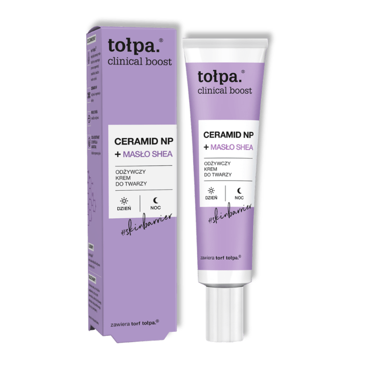 TOŁPA Clinical Boost Ceramid NP + Sheaboter voedende gezichtscreme 40 ml - Milucevi Beauty Store