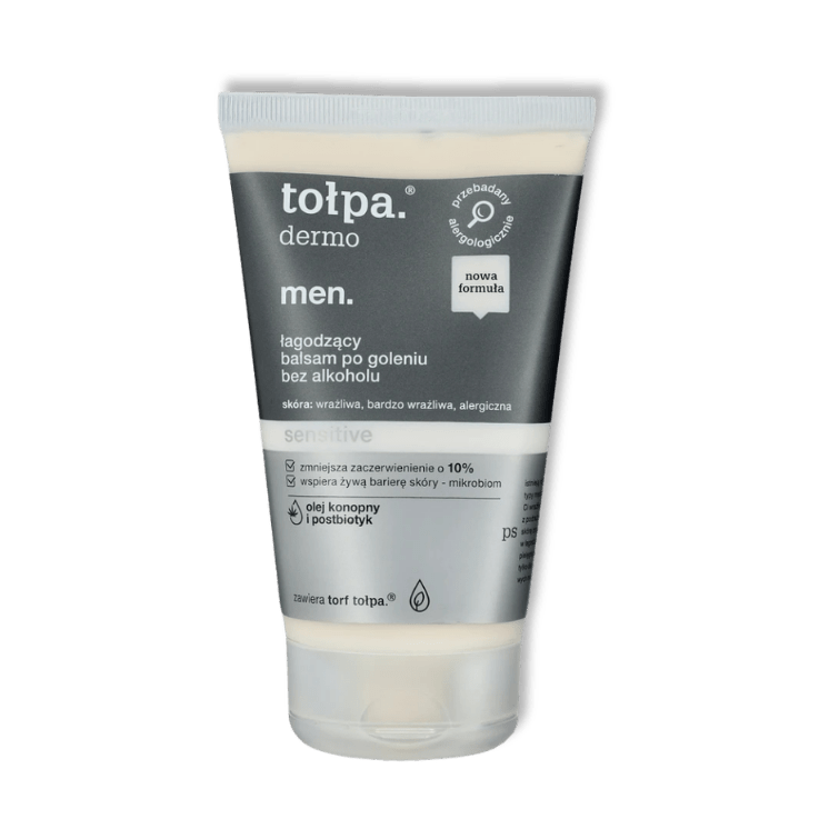TOŁPA Dermo Men Kalmerende Aftershave Balsem Zonder Alcohol Sensitive 100 ml - Milucevi Beauty Store