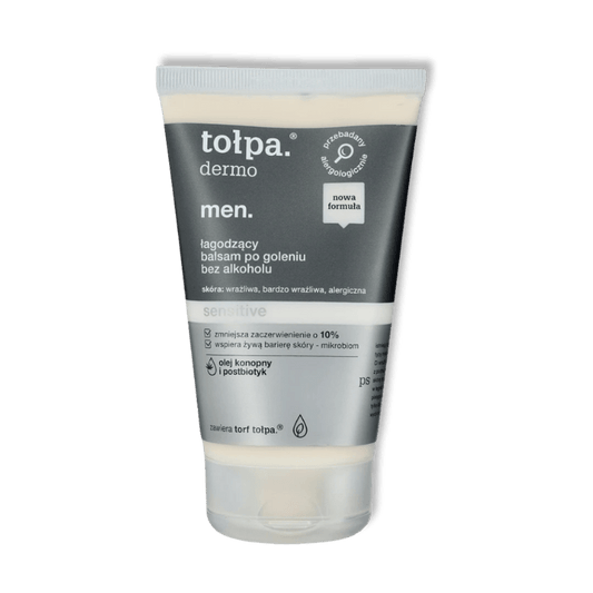 TOŁPA Dermo Men Kalmerende Aftershave Balsem Zonder Alcohol Sensitive 100 ml - Milucevi Beauty Store