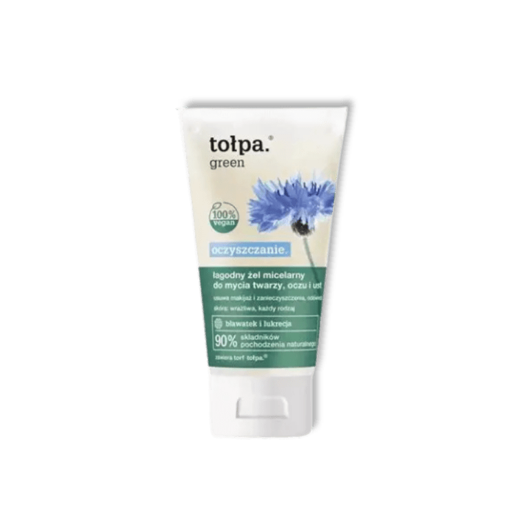Tołpa Green Reiniging Milde Micellair Reinigingsgel voor Gezicht, Ogen & Lippen 150 ml - Milucevi Beauty Store